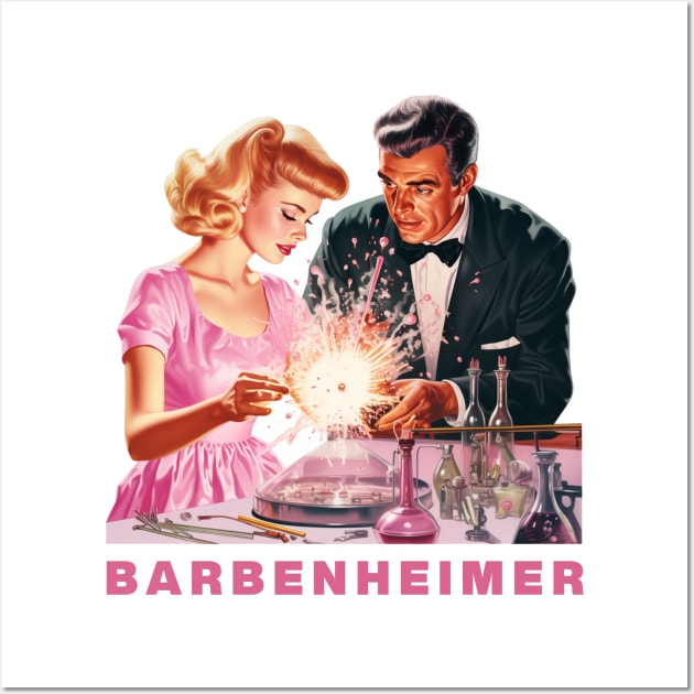 Barbie x Oppenheimer 2023 | BARBENHEIMER Wall Art by Retro Travel Design